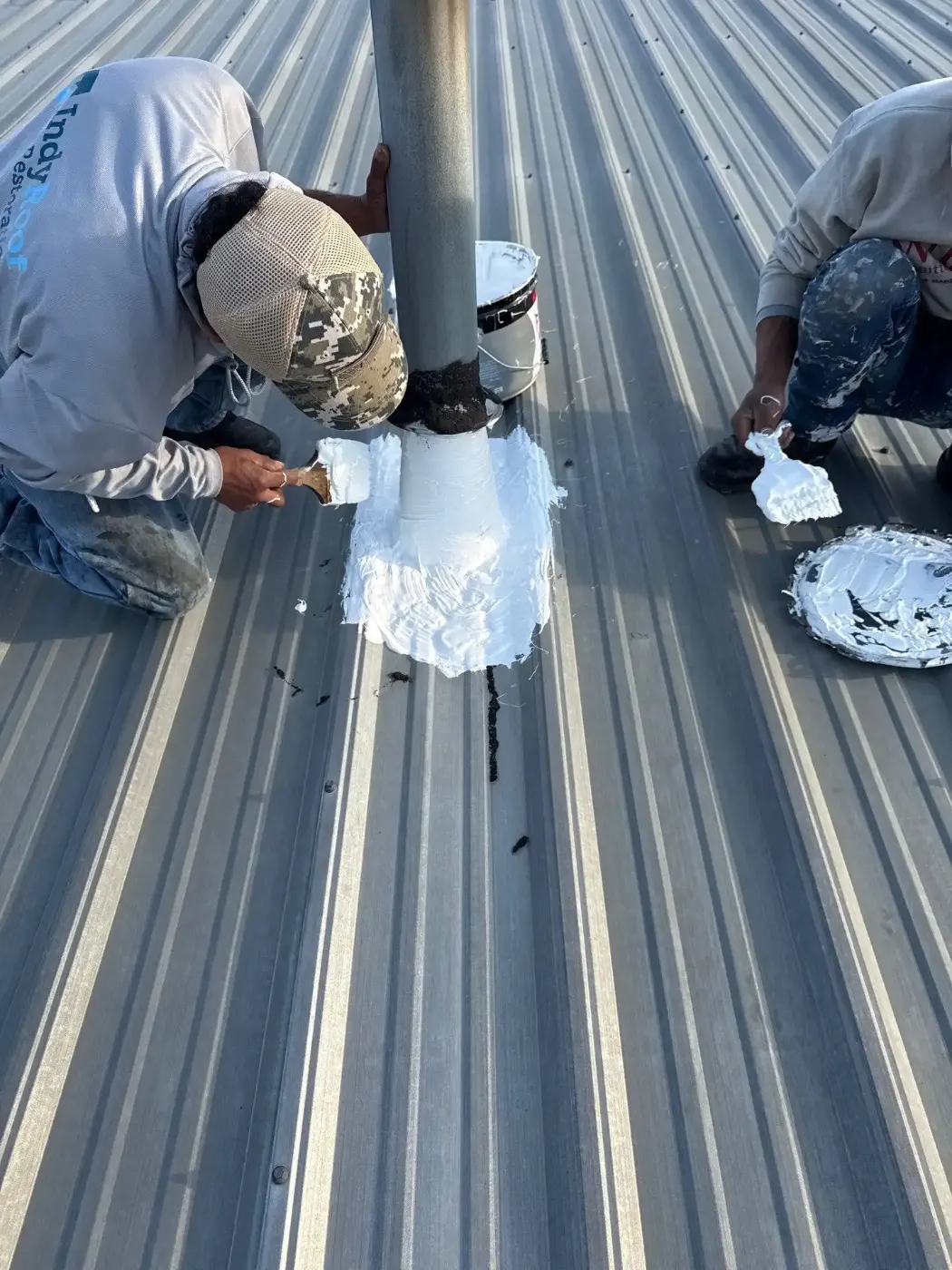 Commercial roof inspection documented in Winchester